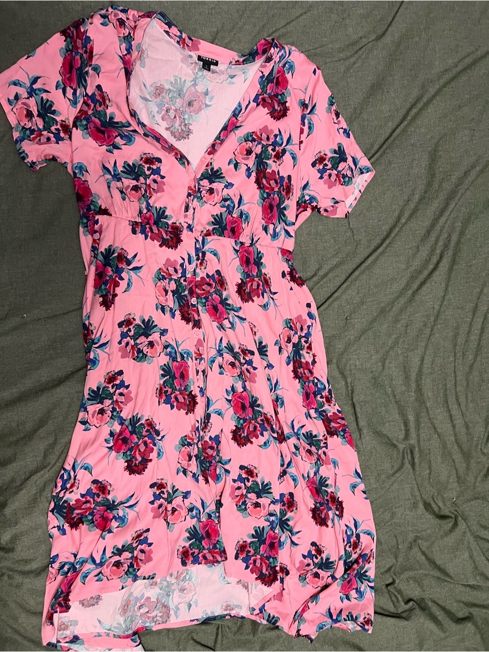 torrid Pink Floral Midi Dress